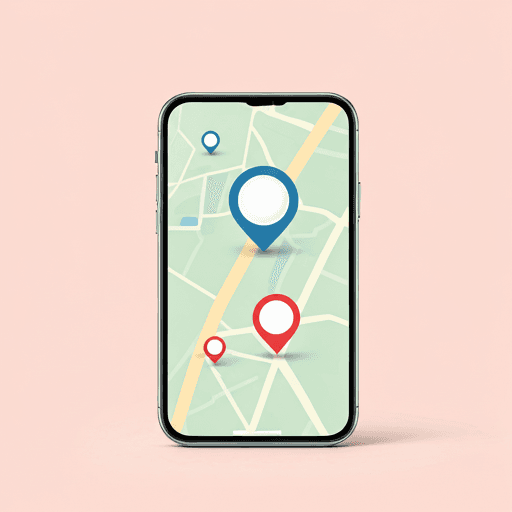 3D illustration of phone with permissions icons