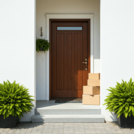 Front door delivery location view